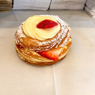 Custard & Strawberry Cronut