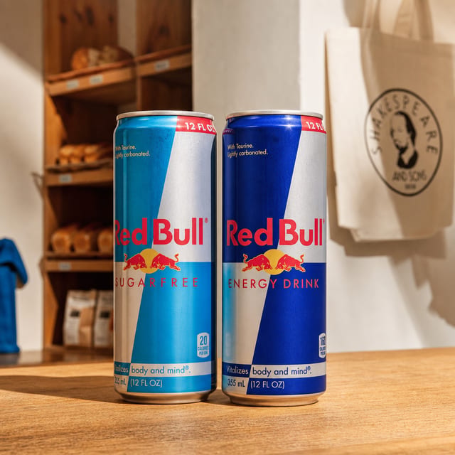 12oz Red Bull.
