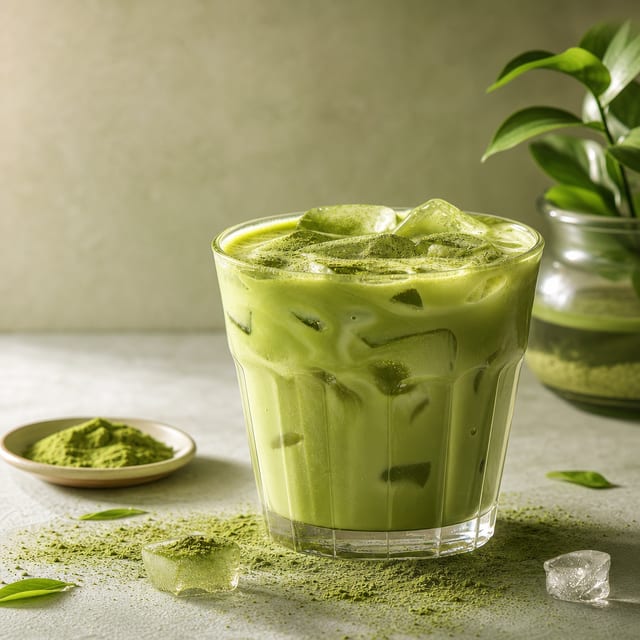 Matcha Iced Green Tea.