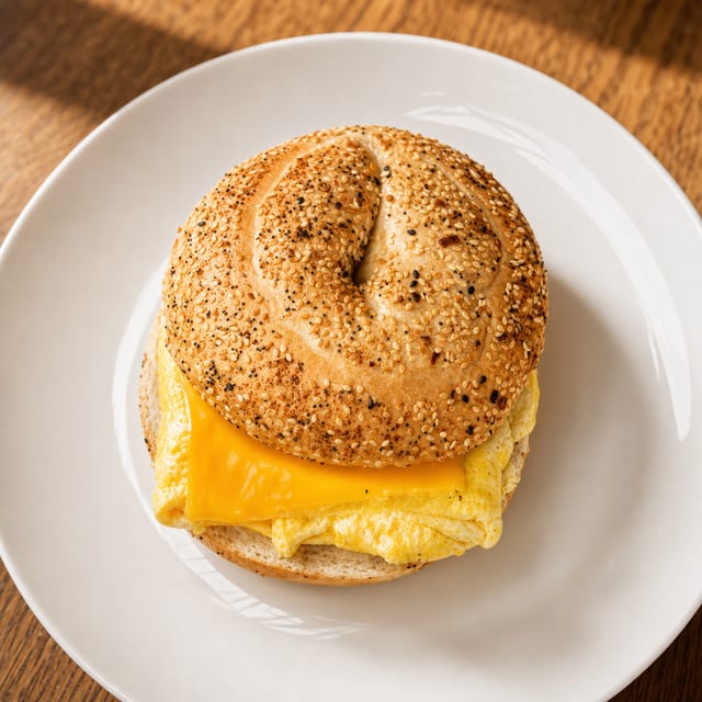 Breakfast Bagel Sandwich.