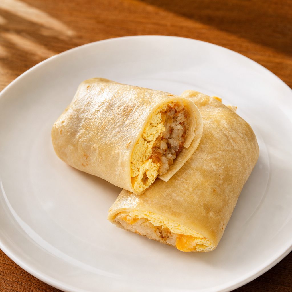 Breakfast Burrito (No Meat).