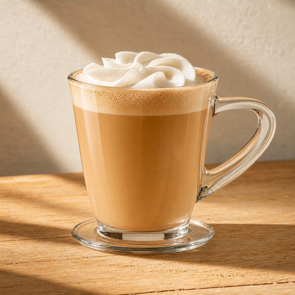Hazelnut Iced Coffee.